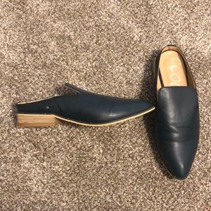 Dark Navy CCOOCI Slip Ons